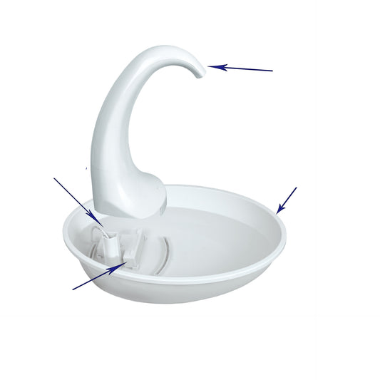 Pet Drinking Fountain Cat Feeding Water Flowing Fountain - 0 - CJ