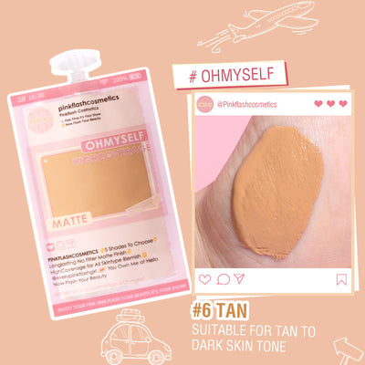 Liquid Foundation in Bags to Cover Acne and Dark Circles for Long - lasting Matte - 0 - CJ