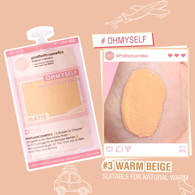 Liquid Foundation in Bags to Cover Acne and Dark Circles for Long - lasting Matte - 0 - CJ