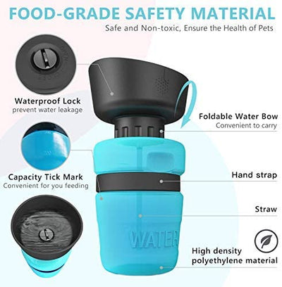 Pet Outdoor Foldable Bottle Dog Travel Water Bottle Dog Water Dispenser - 0 - CJ