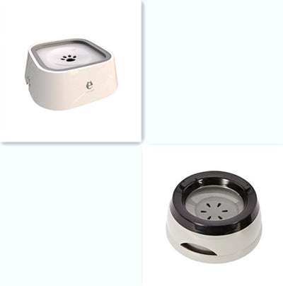 Non - wet Mouth Dog Bowl, Floating Bowl, Anti - overturning - 0 - CJ - Grey White set - CJJJCWGY00623 - Grey White set