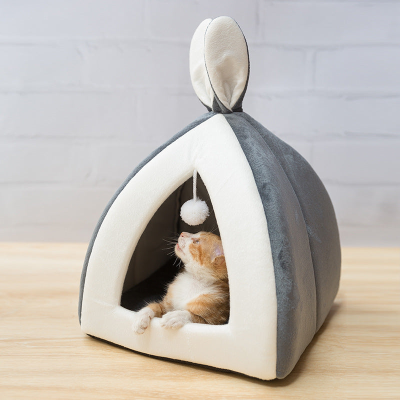 Cat House Cat House Villa Cat Bed Small Dog Kennel - 0 - CJ