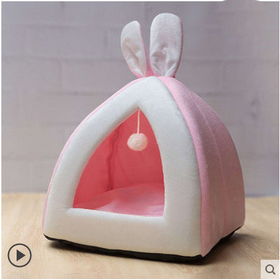 Cat House Cat House Villa Cat Bed Small Dog Kennel - 0 - CJ - Pink - XL - CJMY102197508HS
