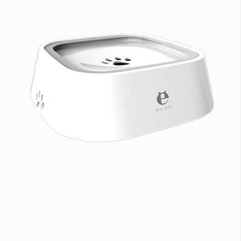 1.5L Cat Dog Water Bowl Carried Floating Bowl Anti - Overflow Slow Water Feeder Dispenser Pet Fountain ABS&PP Dog Supplies - 0 - CJ - White - CJGY102545404DW
