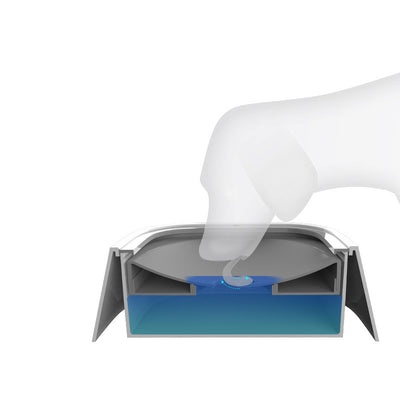 1.5L Cat Dog Water Bowl Carried Floating Bowl Anti - Overflow Slow Water Feeder Dispenser Pet Fountain ABS&PP Dog Supplies - 0 - CJ
