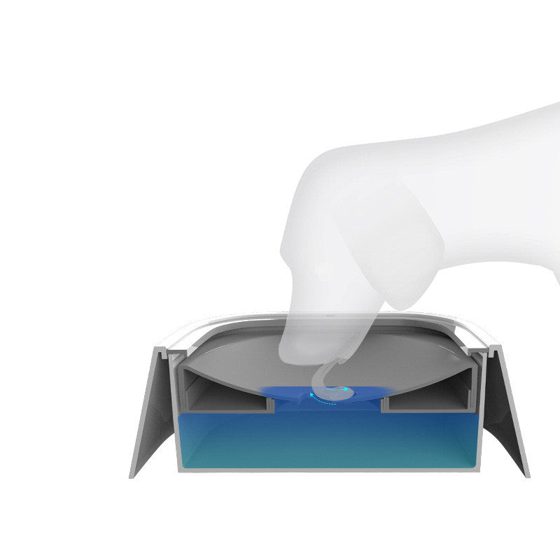 1.5L Cat Dog Water Bowl Carried Floating Bowl Anti - Overflow Slow Water Feeder Dispenser Pet Fountain ABS&PP Dog Supplies - 0 - CJ