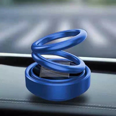 Solar Auto Rotation Car Air Freshener Perfume Seat - 0 - CJ - Blue - CJQCQCQC00318 - Blue