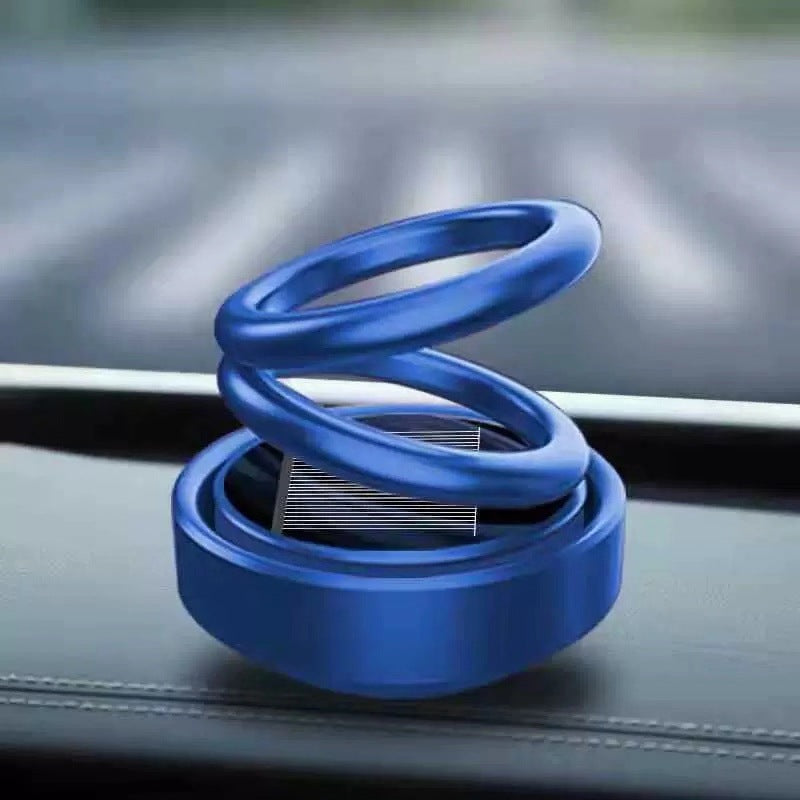 Solar Auto Rotation Car Air Freshener Perfume Seat - 0 - CJ - Blue - CJQCQCQC00318 - Blue