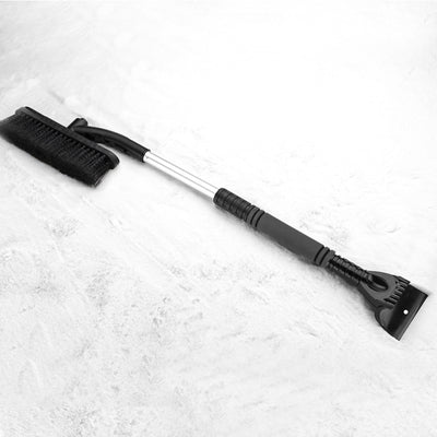 Car Cleaning Brush Ice Scraper Detachable Snow Shovel Brush Dust Remove Brush Auto Windshield Extendable Snow Brush Foam Handle - 0 - CJ - black - CJXC103466703CX