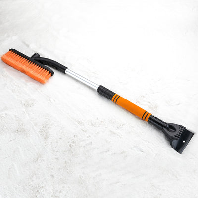 Car Cleaning Brush Ice Scraper Detachable Snow Shovel Brush Dust Remove Brush Auto Windshield Extendable Snow Brush Foam Handle - 0 - CJ - Orange - CJXC103466702BY