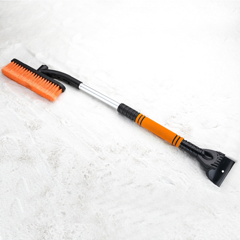 Car Cleaning Brush Ice Scraper Detachable Snow Shovel Brush Dust Remove Brush Auto Windshield Extendable Snow Brush Foam Handle - 0 - CJ - Orange - CJXC103466702BY