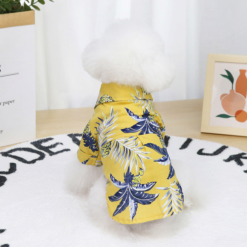 Pet Clothes Dog Clothes Summer Thin Pet Clothes - 0 - CJ - Yellow - 2XL - CJGD103711305EV