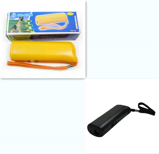 3 - in - 1 Anti Barking Dog Training Device Ultrasonic Dog Training Repeller  LED Flashlight - 0 - CJ - 1Black1Yellow - CJJJCWGX00011 - 1Black1Yellow