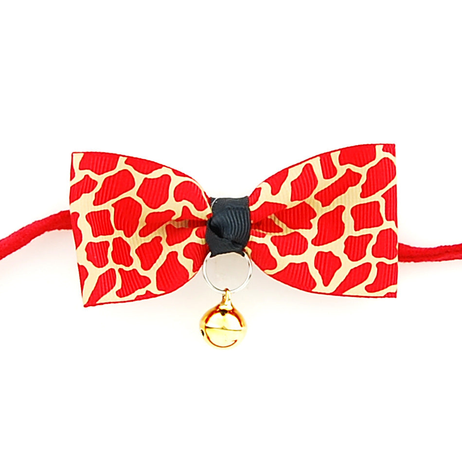 Pet accessories pet bow - 0 - CJ - Red Giraffe - CJJJCWGY02367 - Red Giraffe