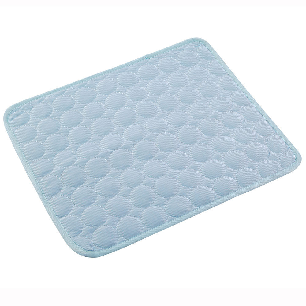 Pet Dog Cat Ice Silk Cold Nest Pad For Cooling In Summer - 0 - CJ - Light blue - 70x56cm - CJJJCWGY00320 - Light blue - 70x56cm