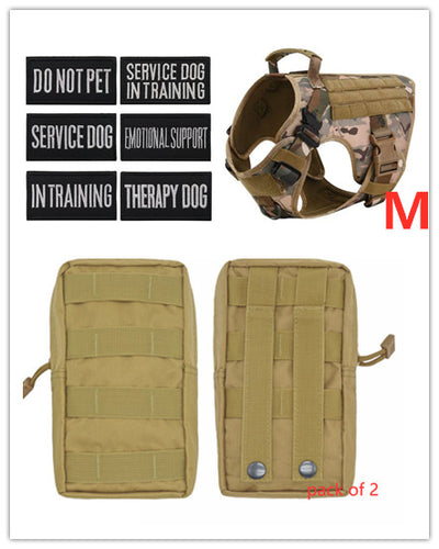 Military Tactical Dog Harness German Shepherd Adjustable Pet Dog Back - 0 - CJ - N - Set - CJJJCWGX00809 - N - Set