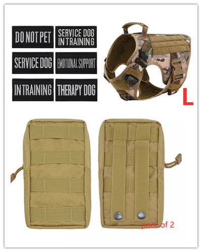 Military Tactical Dog Harness German Shepherd Adjustable Pet Dog Back - 0 - CJ - O - Set - CJJJCWGX00809 - O - Set
