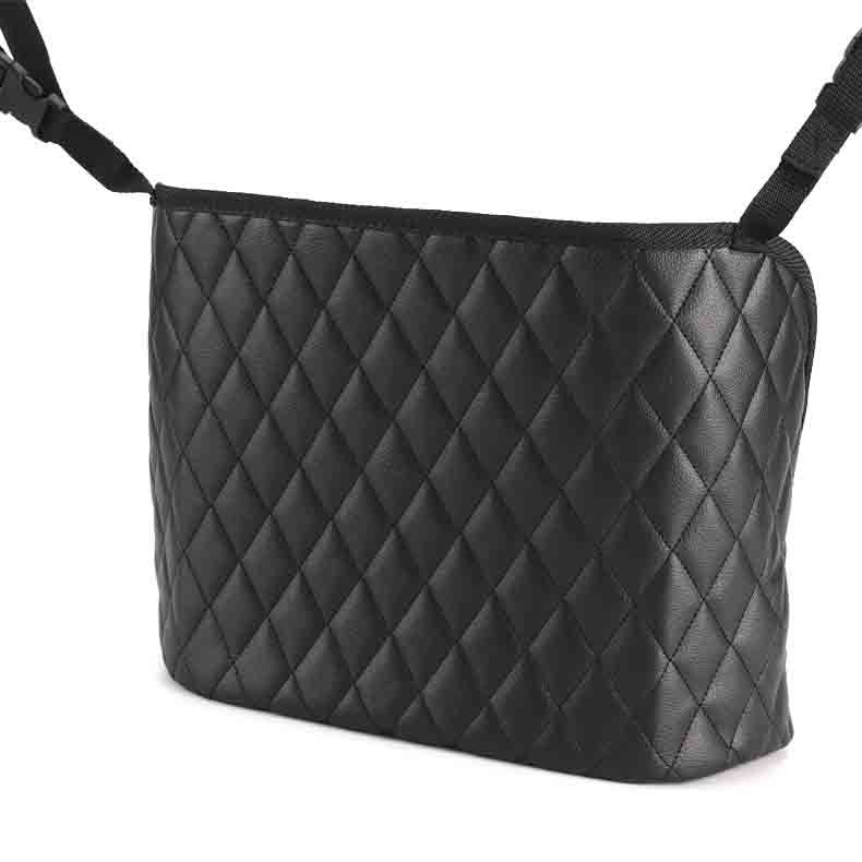 Car Storage Bag Handbag Holder Car Seat Storage Organizer Handbag Holder Auto Interior Stowing Tidying Car Middle Organizer - 0 - CJ - Black without pockets - CJQC111749901AZ