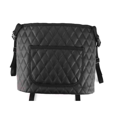 Car Storage Bag Handbag Holder Car Seat Storage Organizer Handbag Holder Auto Interior Stowing Tidying Car Middle Organizer - 0 - CJ - Black with pockets - CJQC111749902BY