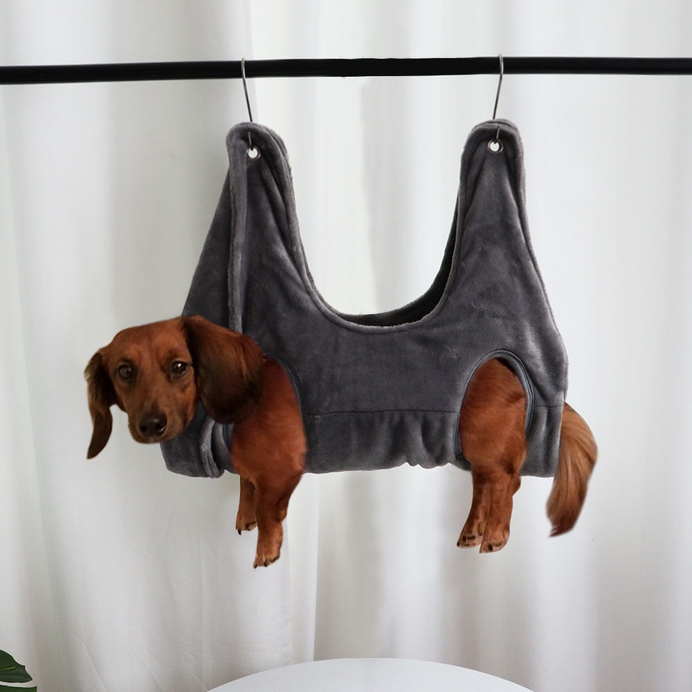 Pet Nails Trimming Pet Grooming Hammock - 0 - CJ - Grey - L - CJGY112031909IR