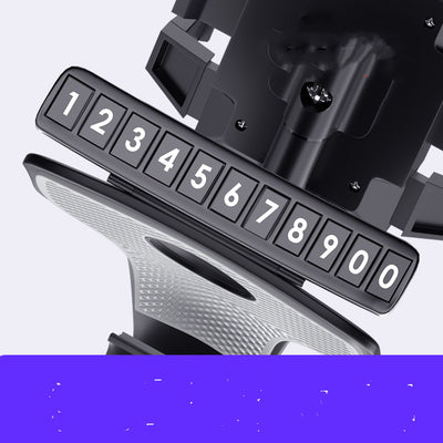 New Car Phone Holder Rotary Adiustable Navigation Car Phone Stand Multi - Function With Parking Card Automotive Goods - 0 - CJ