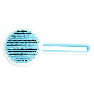 Pet Dog Hair Remover Cat Brush Grooming Tool Automatic Massage Comb Round Hair Brush For Cat Dog Pet Supplies - 0 - CJ - Blue - CJMY112427402BY