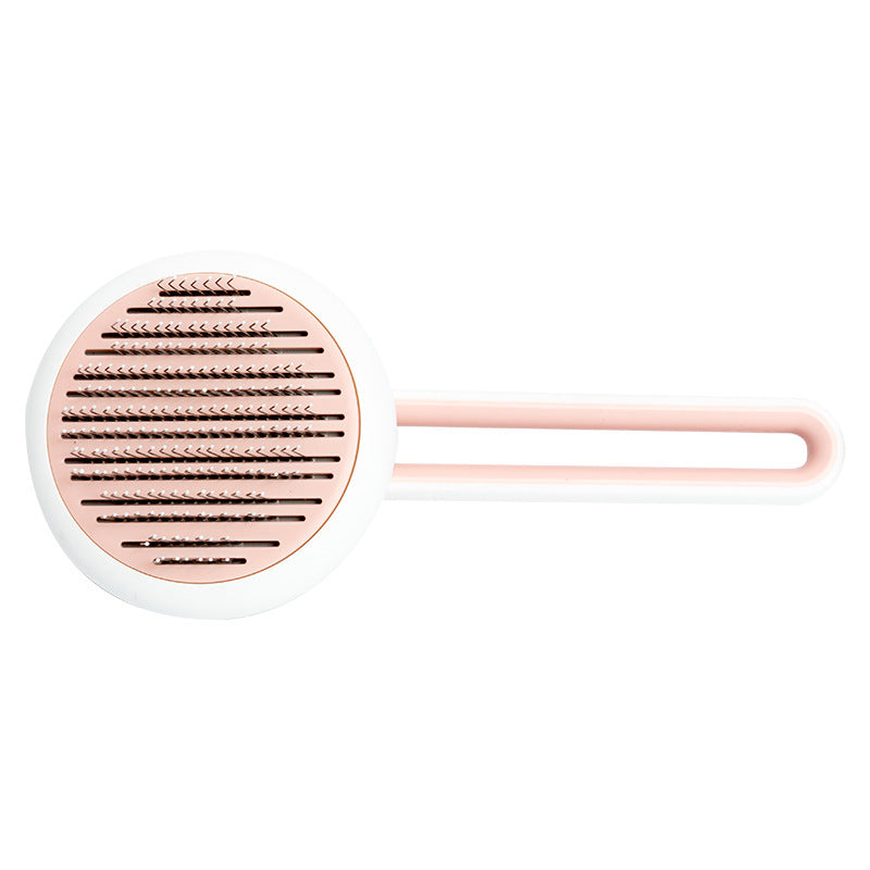 Pet Dog Hair Remover Cat Brush Grooming Tool Automatic Massage Comb Round Hair Brush For Cat Dog Pet Supplies - 0 - CJ