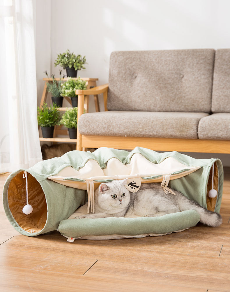 Collapsible Cat Tunnel Durable Washable Collapsible - 0 - CJ