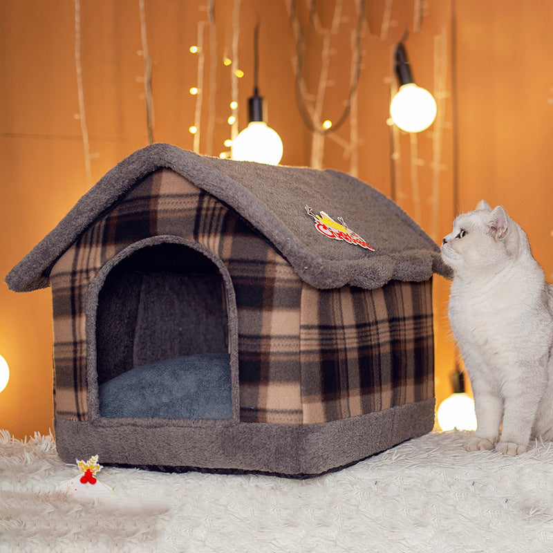 Wanghong Pet House Dog House Cat House Four Seasons - 0 - CJ - Grey - L - CJMY114111603CX
