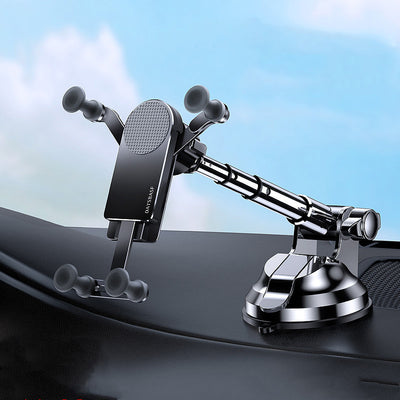 Dashboard Suction Cup Mobile Phone Car Mount - 0 - CJ - UpgradeMetal Black - CJQC145330402BY