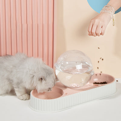Plastic Pet Feeding Drinkers Cat Dog Automatic Feeder Drinking Animal Pet Bowl Water Bowl For Pets Dog Automatic Drinkers - 0 - CJ