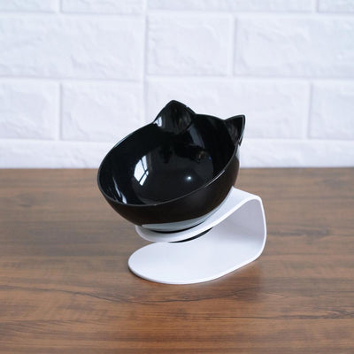 New Inclined Food Cat Ear Oblique Mouth Transparent Single Pet Bowl - 0 - CJ - F - Q1pc - CJJJCWMY00452 - F - Q1pc