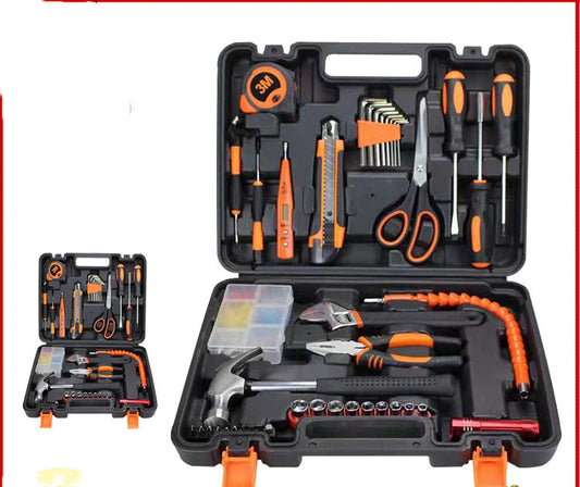 Household Hardware Tool Set Car Repair Tool Box - 0 - CJ - Orange - CJQT115178501AZ