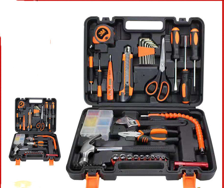Household Hardware Tool Set Car Repair Tool Box - 0 - CJ - Orange - CJQT115178501AZ