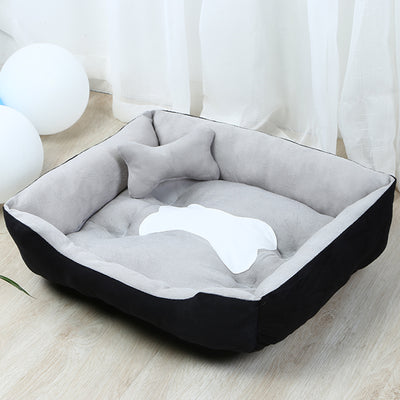 Large Dog Teddy Dog Pet Kennel - 0 - CJ - Grey kennel - 90x70cm - CJGY115245605EV
