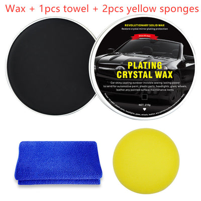 Car Diamond Crystal Wax Black Wax Coating Waxing Polishing Sewage Crystal Hard Wax - 0 - CJ - Black - Set1 - CJQC104390713MN