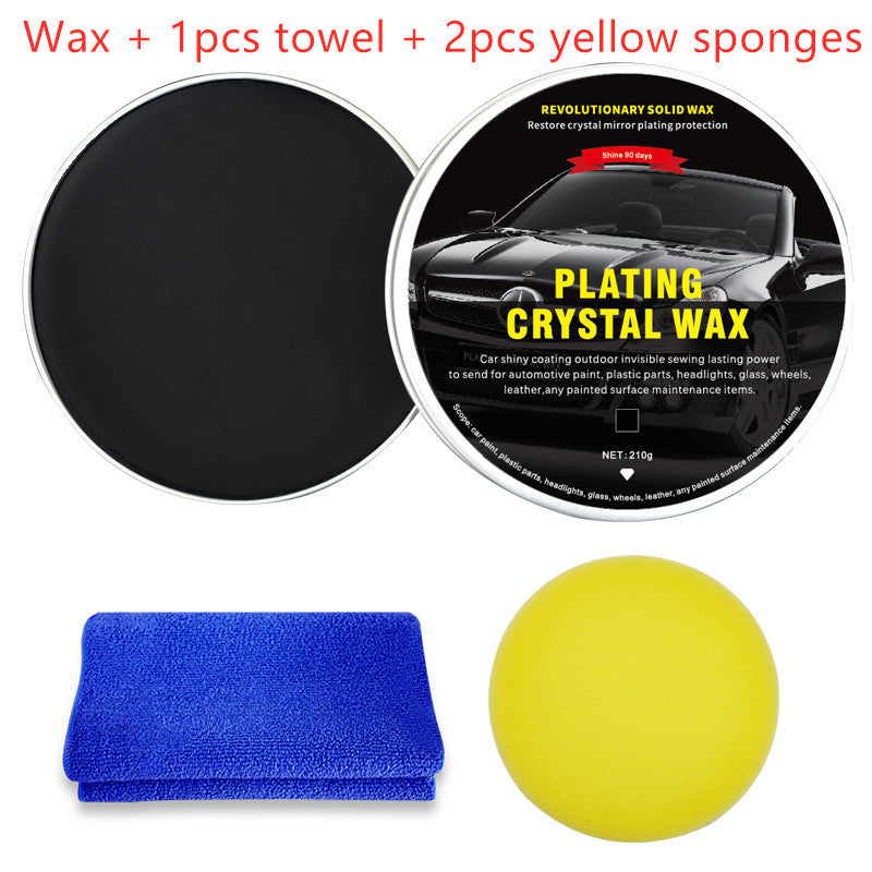 Car Diamond Crystal Wax Black Wax Coating Waxing Polishing Sewage Crystal Hard Wax - 0 - CJ - Black - Set1 - CJQC104390713MN