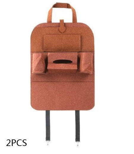 Multi - Purpose Auto Seat Organizer Bag - 0 - CJ - Coffee 2pcs - CJQCNBQC00007 - Coffee 2pcs