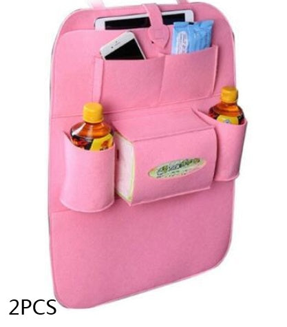 Multi - Purpose Auto Seat Organizer Bag - 0 - CJ - Pink 2pcs - CJQCNBQC00007 - Pink 2pcs