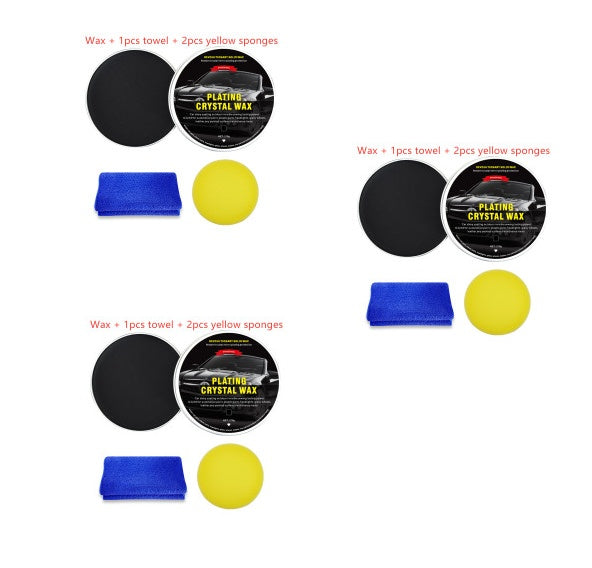 Car Diamond Crystal Wax Black Wax Coating Waxing Polishing Sewage Crystal Hard Wax - 0 - CJ - Black - Set1x3 - CJQC104390715OL