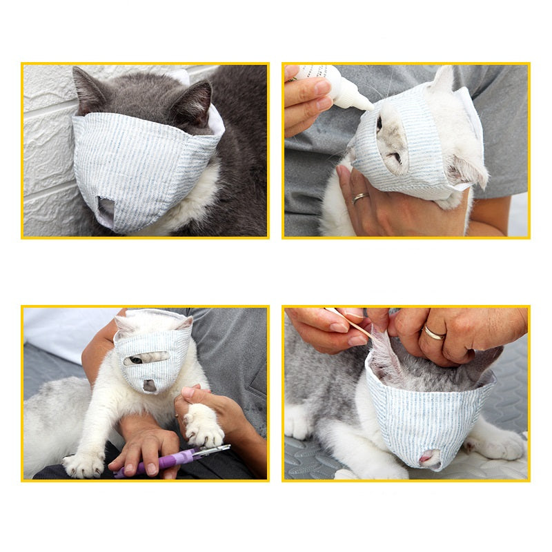 Anti - Bite And Anti - Messy Drip Medicine Breathable Cat Mask - 0 - CJ