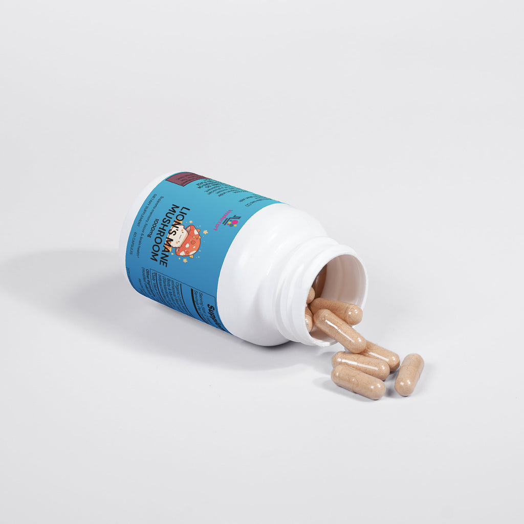 Lions Mane Mushroom Supplement Cognitive Support, Focus, Mood Boost, And Recovery For Athletes