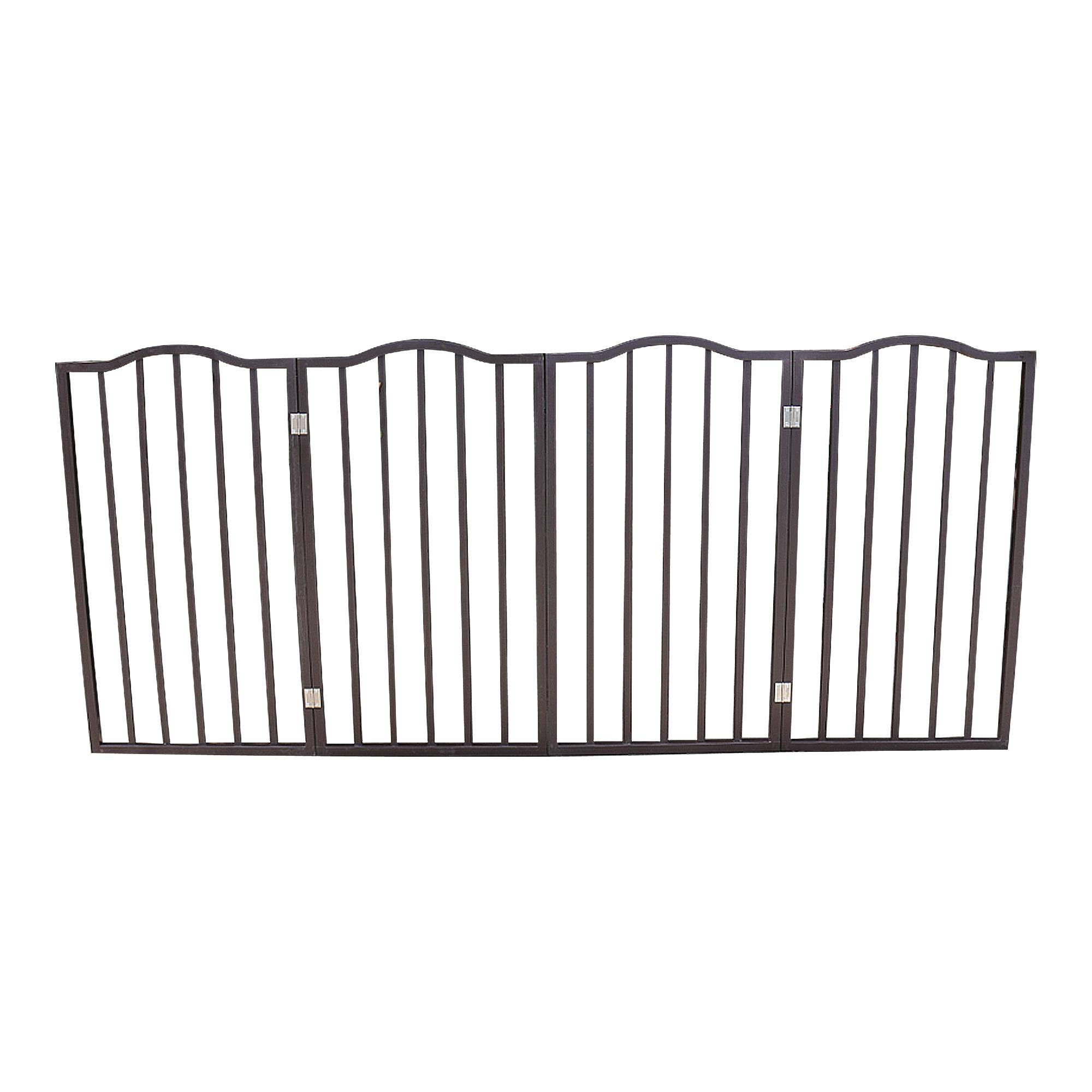 Pet Gate,Dog Gate For Doorways,Stairs Or House,standing, Folding,Arc Wooden - 5 - CJ