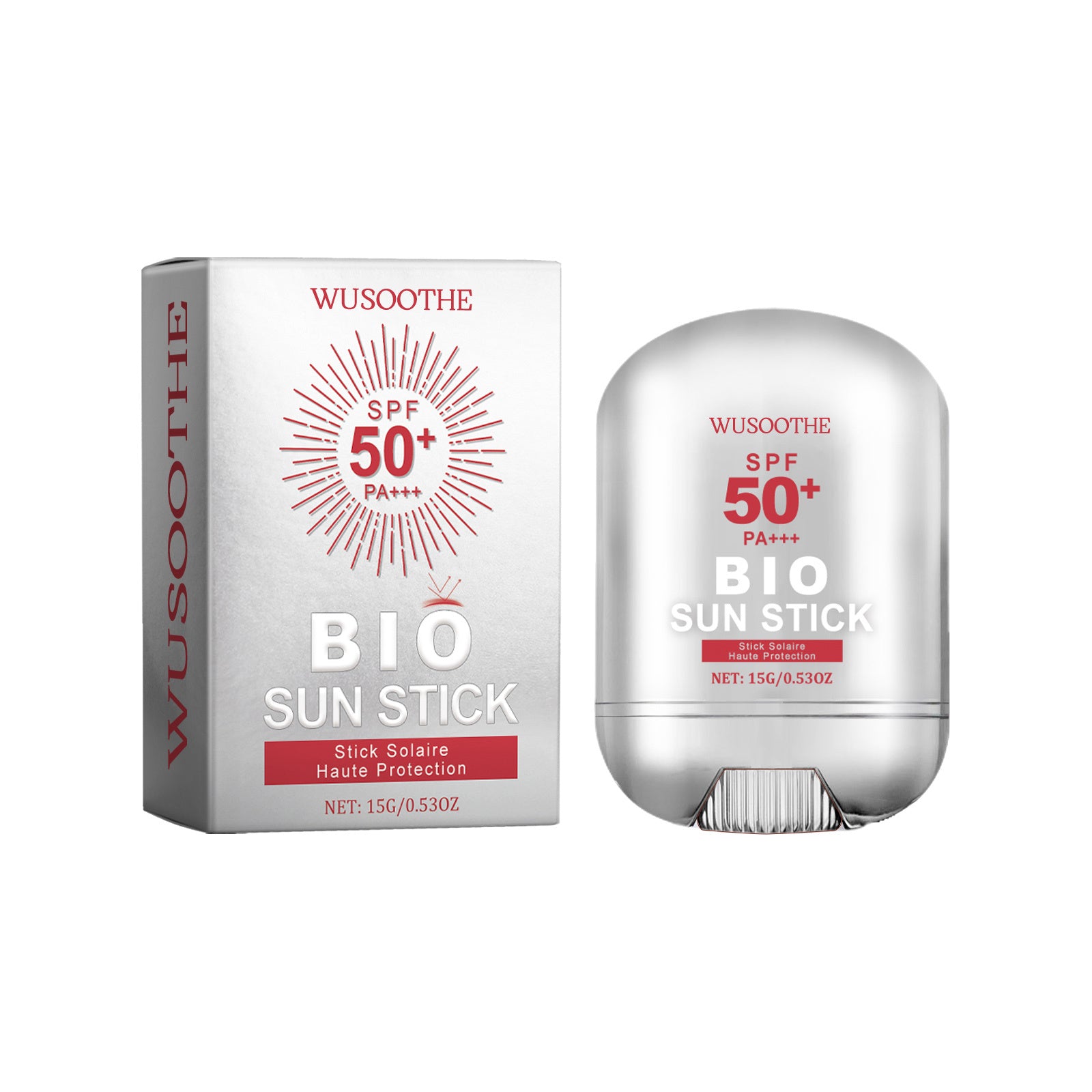 WUSOOTHE Bio Sun Stick 15g - Advanced Protection With Peptide Complex, Collagen And Hyaluronic Acid SPF50,PortableStrong UVProtection Sunscreen Stick - 5 - CJ