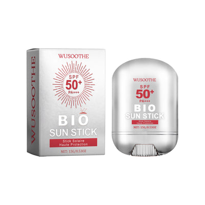 WUSOOTHE Bio Sun Stick 15g - Advanced Protection With Peptide Complex, Collagen And Hyaluronic Acid SPF50,PortableStrong UVProtection Sunscreen Stick - 5 - CJ