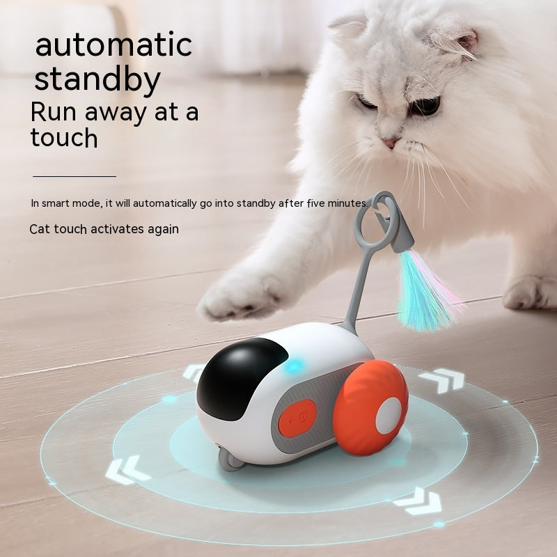 Remote Control Interactive Cat Car Toy USB Charging Chasing Automatic Self - moving Remote Smart Control Car Interactive Cat Toy Pet Products - 0 - CJ