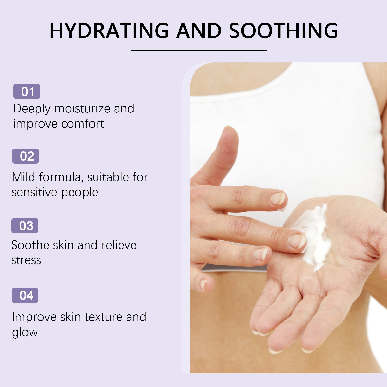 Ximonth Body Soothing Cream Hydrating Moisturizing Massage Nourishing Soothing Cream For Uncomfortable Body Care - 5 - CJ