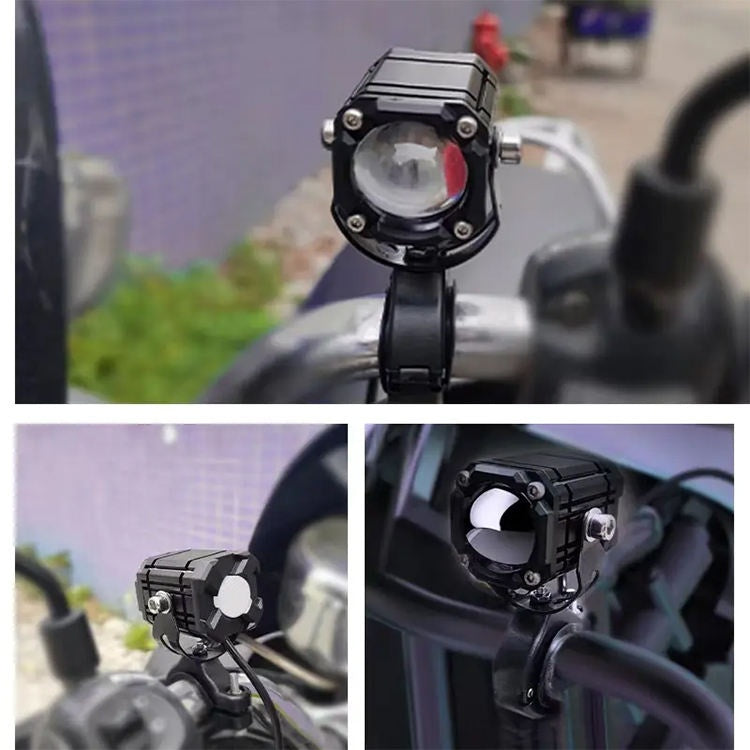 2pcs M5 Spotlight Ultra Bright LED Fog Lights, Headlights, Motorcycles, Cars, Projectors, Waterproof, Universal, Suitable For Motorcycles, SUV, Small, Auxiliary, Spotlight, 12W - 5 - CJ