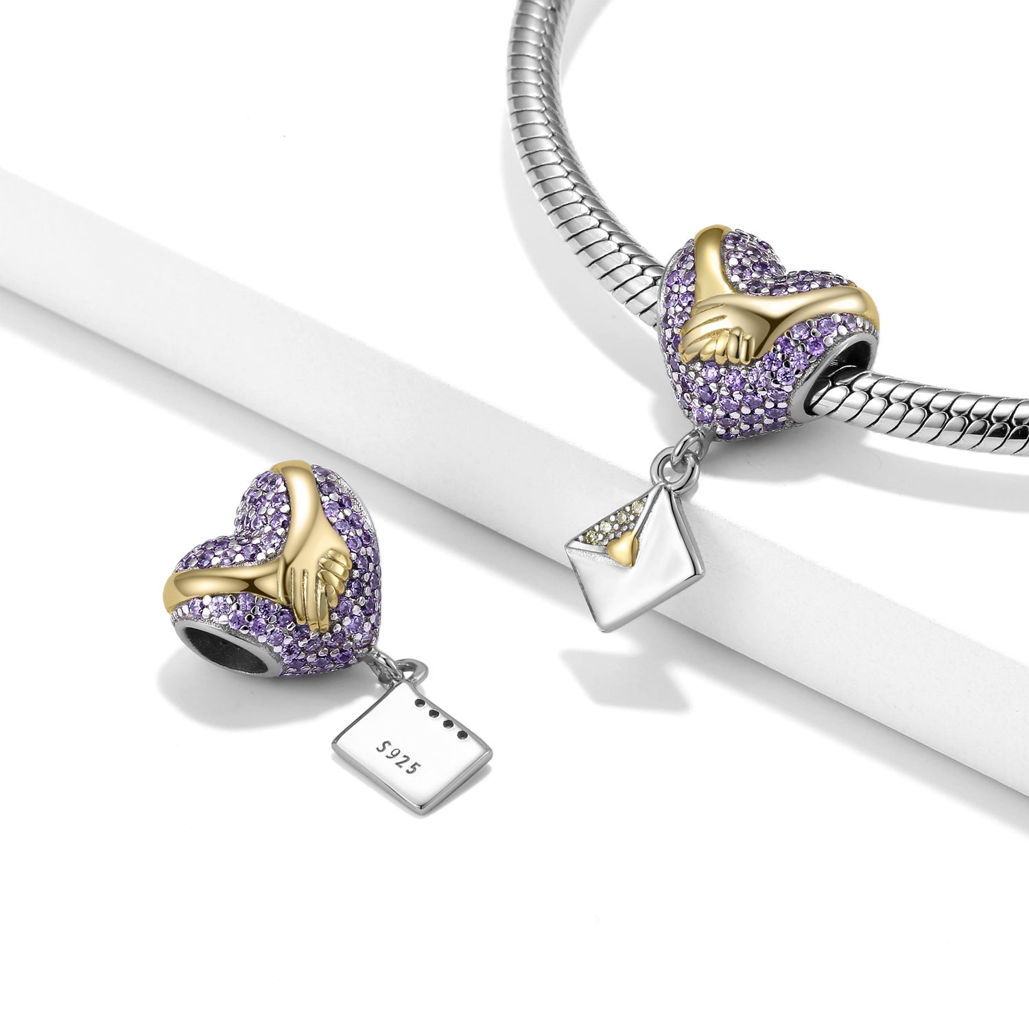 Handle Letter Beaded Valentine's Day 925 Sterling Silver Zirconium Necklace Bracelet Diy Accessories Beads - 4 - https://x.com/titan_prim62775J