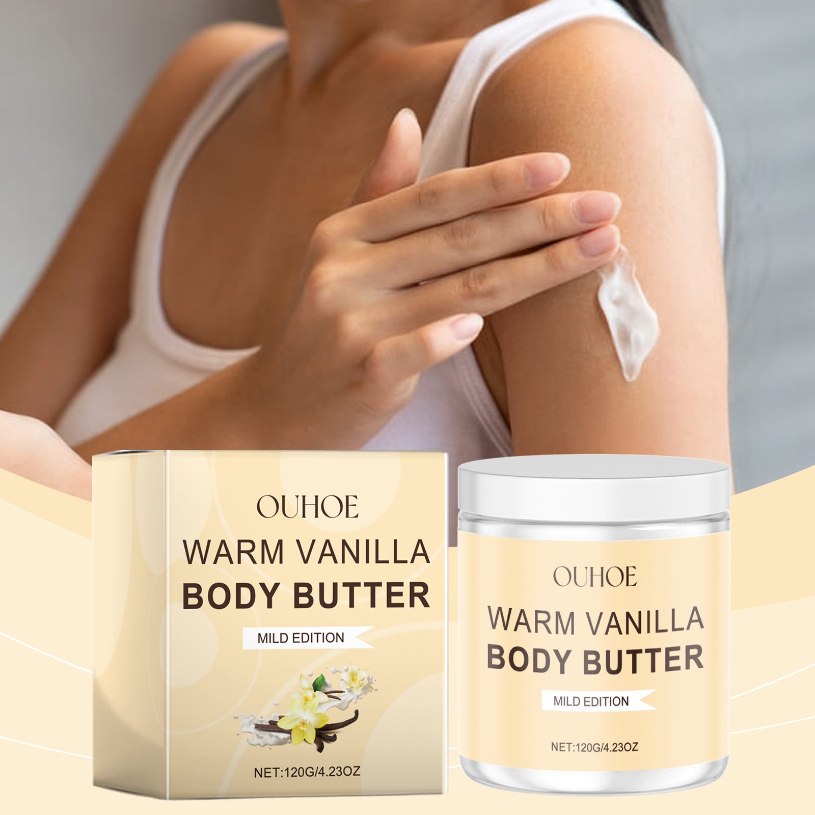OUHOE Vanilla Body Scrub Gently Exfoliates And Nourishes Rough Skin - 5 - CJ